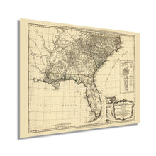 Load image into Gallery viewer, Digitally Restored and Enhanced 1776 Vintage Map of Southern British Colonies in America - Vintage USA Map of South Atlantic showing Carolinas Georgia Florida
