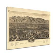 Load image into Gallery viewer, Digitally Restored and Enhanced 1893 San Gabriel California Map Poster - Vintage Map of San Gabriel Wall Art - Old View of San Gabriel Map of California
