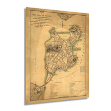 Load image into Gallery viewer, 1777 Map of Boston Massachusetts - Map of Boston Wall Art Poster - Old Map Plan of the Town of Boston MA Poster
