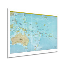 Load image into Gallery viewer, 2021 Oceania Map - Map of Oceania Region Wall Art Print - Oceania Map Poster
