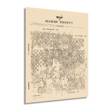 Load image into Gallery viewer, Digitally Restored and Enhanced 1879 Mason County Texas Map - Vintage Mason County Wall Art - Mason Texas History Map Print - Historic Mason County TX Poster - Old Mason County Map Showing Land Ownership
