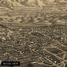 Cargar imagen en el visor de la galería, Digitally Restored and Enhanced 1882 Colorado Springs Colorado Map - History Map of Colorado Springs Colorado City &amp; Manitou Springs Wall Art Poster
