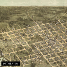 Load image into Gallery viewer, Digitally Restored and Enhanced 1872 Columbia South Carolina Map Poster - Vintage Map of Columbia SC Wall Art - Old Columbia SC Map - Historic Bird&#39;s Eye View Map of Columbia SC Poster
