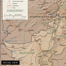 Cargar imagen en el visor de la galería, Digitally Restored and Enhanced 2009 Pakistan Map Poster - Map of Pakistan - Islamic Republic of Pakistan Map
