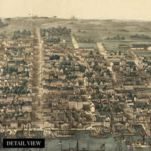 Load image into Gallery viewer, Digitally Restored and Enhanced 1863 Alexandria Virginia Map Poster - Old Map of Alexandria Virginia Wall Art Print - Alexandria City VA Map History
