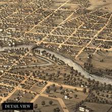 Load image into Gallery viewer, Digitally Restored and Enhanced 1866 South Bend Indiana Map Poster - Vintage South Bend City Map of Indiana - History Map of South Bend Wall Art
