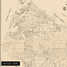 Cargar imagen en el visor de la galería, Digitally Restored and Enhanced 1880 Hays County Texas Map - Vintage Hays County Map Print - Old Poster Map of Texas - Historic San Marcos City Map of Texas - History Map of Hays County Wall Art
