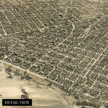 Cargar imagen en el visor de la galería, Digitally Restored and Enhanced 1888 Evansville Indiana Map Poster - Perspective Map of Evansville Wall Art - Old City of Evansville Wall Map of Indiana
