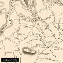 Load image into Gallery viewer, Digitally Restored and Enhanced 1825 Map of Greenville District South Carolina Poster - Greenville County Vintage Map Wall Art - Property Ownership and County Map of Greenville SC District
