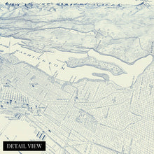 Load image into Gallery viewer, Digitally Restored and Enhanced 1925 Map of Seattle Washington - Vintage Map of Seattle Wall Art - Seattle Vintage Poster - Bird&#39;s Eye View of Seattle Wall Map - Portion of City and Vicinity
