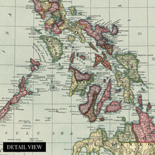 Cargar imagen en el visor de la galería, Digitally Restored and Enhanced 1906 Philippines Map Poster - Vintage Map of The Philippines Wall Art - Historic Map of Philippines Wall Decor - Old Philippines Artwork
