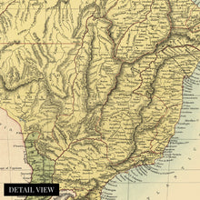 Cargar imagen en el visor de la galería, Digitally Restored and Enhanced 1873 Map of Brazil Uruguay Paraguay &amp; Guyana - Vintage Map Brazil Wall Art - Old Map of Brazil Poster - History Map of Paraguay - Historic Uruguay Map - Guyana Map History
