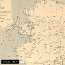 Cargar imagen en el visor de la galería, Digitally Restored and Enhanced 1909 Alaska State Map - Vintage Map of Alaska Wall Art Decor - US Geological Survey of State of Alaska Map Poster - Historic Alaska Wall Map - Old Map Alaska
