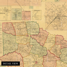 Load image into Gallery viewer, Digitally Restored and Enhanced 1877 Gibson County Tennessee Map - Vintage Map of Gibson County Humboldt Tennessee Map - Old Gibson County Wall Art Poster - Historic Gibson County Map of Tennessee
