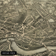 Load image into Gallery viewer, Digitally Restored and Enhanced 1876 Norwich Connecticut Map - City of Norwich Wall Art - History Map of Connecticut - Old Norwich New London CT Poster
