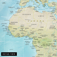 Load image into Gallery viewer, Digitally Restored and Enhanced 2021 Africa Map - Map of Africa Poster Print - Africa Wall Map - Africa Continent
