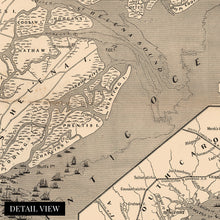 Cargar imagen en el visor de la galería, Digitally Restored and Enhanced 1860 Port Royal Sound Region - Vintage Map of Hilton Head Island - Old Beaufort South Carolina Map - Charleston SC - St Helena Island Map of South Carolina - Civil War Map
