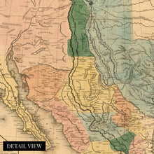 Load image into Gallery viewer, Digitally Restored and Enhanced 1846 United States of Mexico Map Poster - Vintage Map of Mexico Wall Art - Old United States of Mexico Wall Map - Mapa de Mexico - Historic Map of Mexico States
