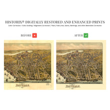Load image into Gallery viewer, Digitally Restored and Enhanced 1886 Beverly Massachusetts Map - Old Map of Beverly Essex County Massachusetts Wall Art - History Map of Beverly MA Poster
