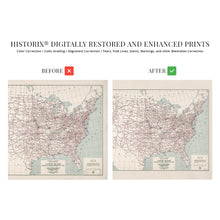 Load image into Gallery viewer, Digitally Restored and Enhanced 1950 United States Map System of Highways - Vintage Map of the United States Wall Art - Old USA Map Poster - History Map of USA - Historic United States Road Map Print
