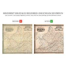 Load image into Gallery viewer, Digitally Restored and Enhanced 1862 Map of Virginia -Vintage Wall Art - Map of State of Virginia During the Civil War - State Map of Virginia - Virginia Wall Map - Virginia Decor
