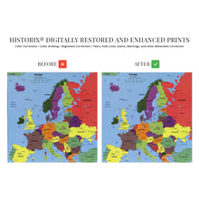 Load image into Gallery viewer, Digitally Restored and Enhanced 2004 Europe Map Poster - Poster Map of Europe Wall Art - Wall Map of Europe - Europe Wall Map
