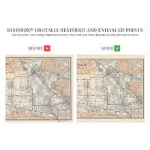 Load image into Gallery viewer, Digitally Restored and Enhanced 1923 San Fernando Valley California Map - Vintage Map of Los Angeles County - History Map of LA San Fernando Burbank CA
