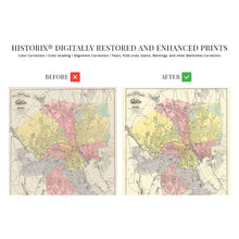Load image into Gallery viewer, Digitally Restored and Enhanced 1899 Map of Providence Rhode Island - Vintage Providence Wall Art - Old Providence Map - Historic Bird&#39;s Eye View of Providence Poster - History Map of Providence RI
