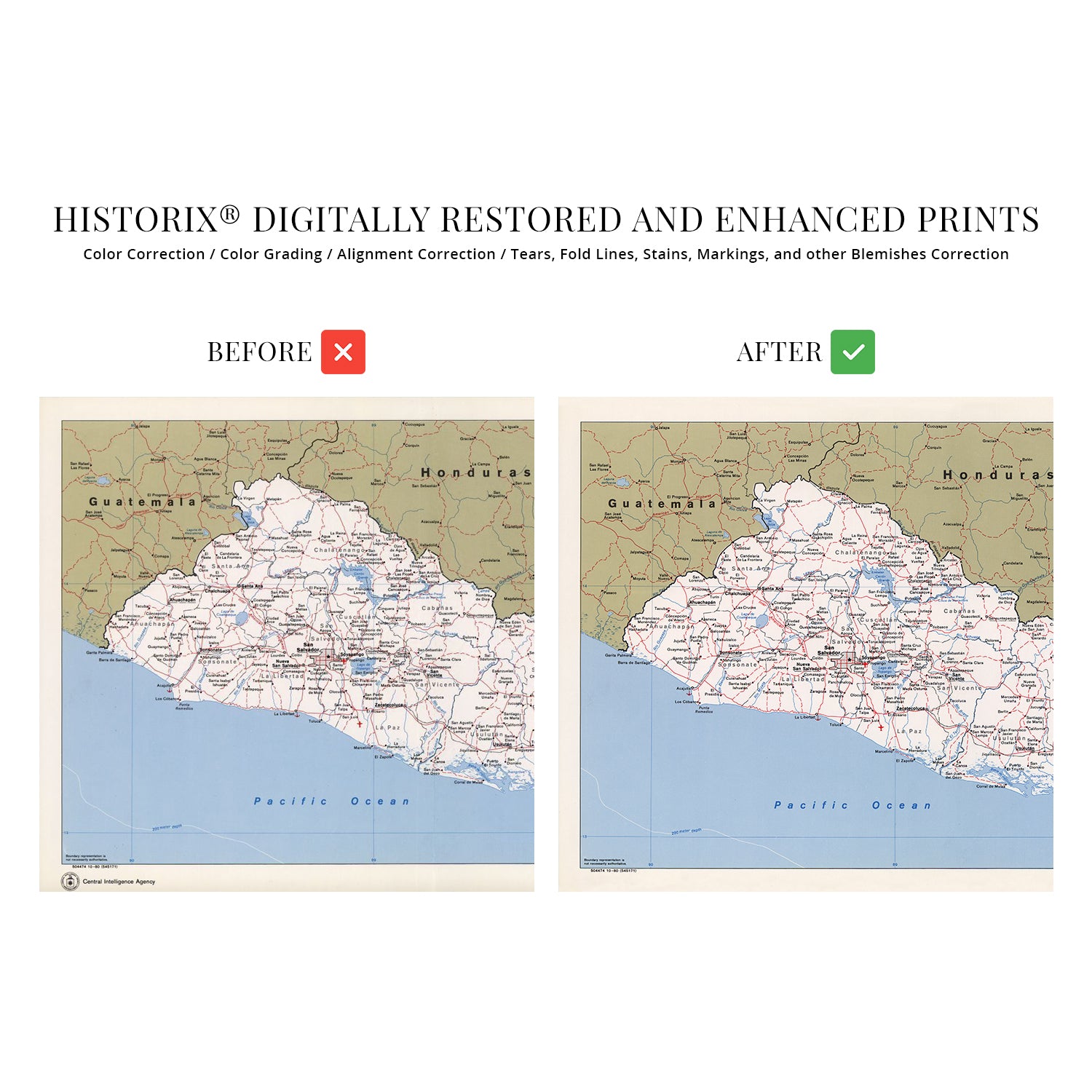 The First Large Format Map of El outlet Salvador, El Salvador wall map, El Salvador map canvas, El Salvador gifts, map decor.