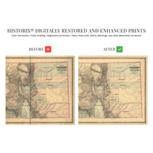 Load image into Gallery viewer, Digitally Restored and Enhanced 1862 Colorado Territory Map - Vintage Map of Colorado Wall Art - Old Colorado Map Poster - Historic Colorado Wall Map Embracing The Central Gold Region
