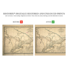 Cargar imagen en el visor de la galería, Digitally Restored and Enhanced 1836 Upper Canada Map Poster - Vintage Map of Canada - History Map of Upper Canada Province Settlements &amp; Townships
