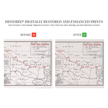 Load image into Gallery viewer, Digitally Restored and Enhanced 1968 China Nepal Boundary Map - Vintage Map of China &amp; Nepal Wall Art - History Map of Tibet - Old China Nepal Map

