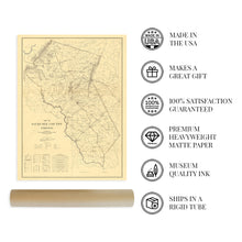 Cargar imagen en el visor de la galería, Digitally Restored and Enhanced 1914 Fauquier County Virginia Map - Vintage Virginia Map Poster - Old Fauquier County Wall Art - Historic Fauquier County Virginia Wall Map Showing Statistical Information
