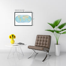 Load image into Gallery viewer, Digitally Restored and Enhanced 2021 World Map Poster - Map of the World Poster - World Map Wall Art - Large World Map Poster - Modern World Map Print
