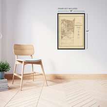 Cargar imagen en el visor de la galería, Digitally Restored and Enhanced 1883 Santa Fe County New Mexico Map - Vintage Santa Fe Wall Art - Old Santa Fe Map Poster - Topographical Map of Santa Fe County NM Showing Landowners Grants
