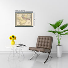 Load image into Gallery viewer, Digitally Restored and Enhanced 1852 Persia and Arabia Map - Map of Middle East - History Map of Persia Arabia Wall Art - Old Middle East Map Poster
