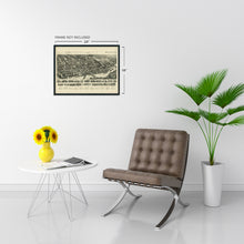 Load image into Gallery viewer, Digitally Restored and Enhanced 1919 Map of Shelton Connecticut Poster - History Map of Shelton CT Wall Art - Old Shelton City Fairfield County Map Print
