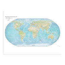 Load image into Gallery viewer, Digitally Restored and Enhanced 2021 World Map Poster - Map of the World Poster - World Map Wall Art - Large World Map Poster - Modern World Map Print

