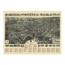 Cargar imagen en el visor de la galería, Digitally Restored and Enhanced 1922 Middletown New York Map - Vintage Map of Middletown NY Wall Art Poster - Old Middletown Orange County NY Map History
