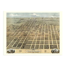 Load image into Gallery viewer, Digitally Restored and Enhanced 1869 Champaign Illinois Map - Old Champaign City Champaign County Illinois Poster - History Map of Champaign IL Wall Art
