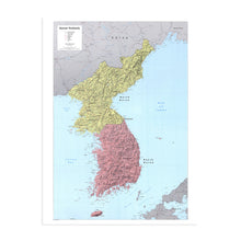 Load image into Gallery viewer, Digitally Restored and Enhanced 1986 Korean Peninsula Map - Vintage Map of Korean Peninsula Wall Art - Old Korea Map Poster - History Map of Korea Poster
