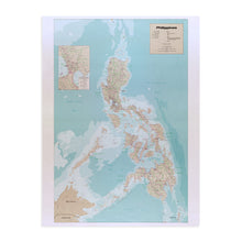 Load image into Gallery viewer, Digitally Restored and Enhanced 1990 Map of the Philippines - Philippine Islands Map - Includes Inset of Metro Manila - Philippines Poster - Geopolitical Map Produced by United States CIA
