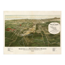 Cargar imagen en el visor de la galería, Digitally Restored and Enhanced 1892 Wauwatosa Wisconsin Map - History Map of Wauwatosa Wall Art - Old Wauwatosa City Milwaukee Map of Wisconsin Poster
