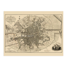 Load image into Gallery viewer, Digitally Restored and Enhanced 1797 Dublin Ireland Map - Vintage Map of Ireland Wall Art - Old Dublin City Map Poster - Historic Map of Dublin Wall Art - A Plan of the City of Dublin Map
