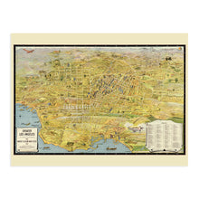 Load image into Gallery viewer, 1932 Map of Los Angeles California - Old Los Angeles Map - History Map of Los Angeles City - Greater Los Angeles California Map Wall Art Poster
