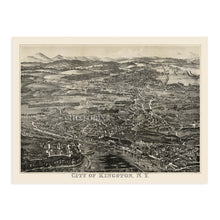 Load image into Gallery viewer, 1875 Kingston New York Map  - Old Map of New York Poster - History Map of Kingston NY Wall Art
