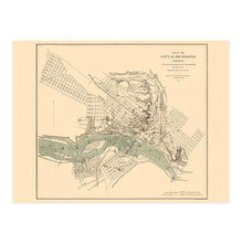 Load image into Gallery viewer, Digitally Restored and Enhanced 1864 Richmond Virginia Map - Vintage Richmond Map Wall Art - Historic Map of Richmond VA Poster - Old Richmond Map - City of Richmond VA Map Print
