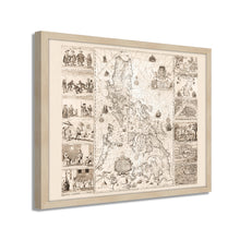 Cargar imagen en el visor de la galería, Digitally Restored and Enhanced 1734 Philippines Map Poster - Framed Vintage Philippines Wall Art - Old Philippines Map Art - Restored Historic Map of Philippines Poster Print
