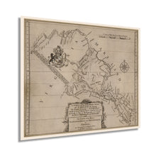 Cargar imagen en el visor de la galería, Digitally Restored and Enhanced 1747 Northern Neck of Virgina Map Print - Northern Virginia Vintage Map Wall Art -1736 &amp; 1737 Survey of the Northern Neck Virginia Wall Map Published in 1747

