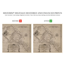 Load image into Gallery viewer, Digitally Restored and Enhanced 1747 Northern Neck of Virgina Map Print - Northern Virginia Vintage Map Wall Art -1736 &amp; 1737 Survey of the Northern Neck Virginia Wall Map Published in 1747
